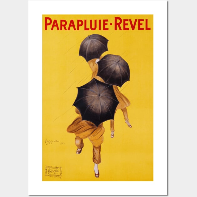 Parapluie - Revel - Vintage French Umbrella Advertising Art Wall Art by Naves